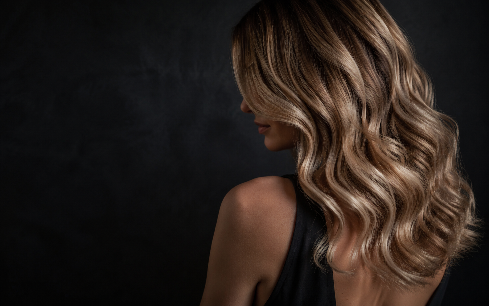 Glossy dimensional balayage waves