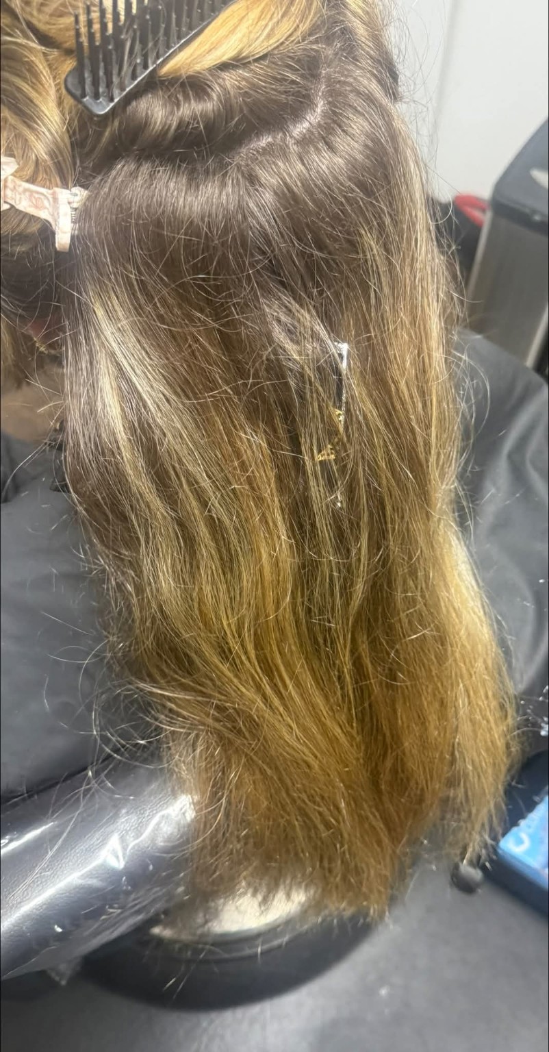 Bright blonde refresh before