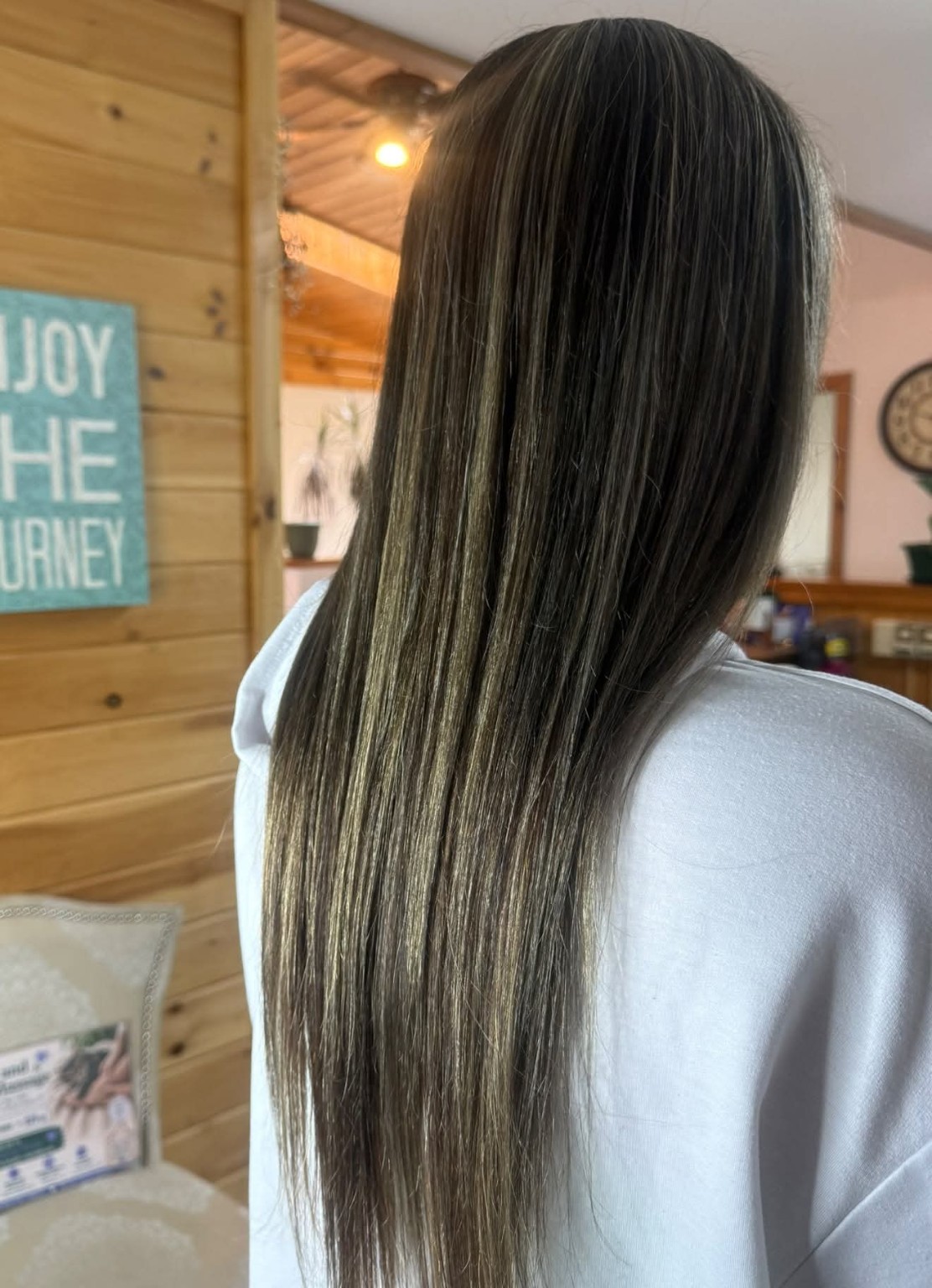 Dimensional brunette after