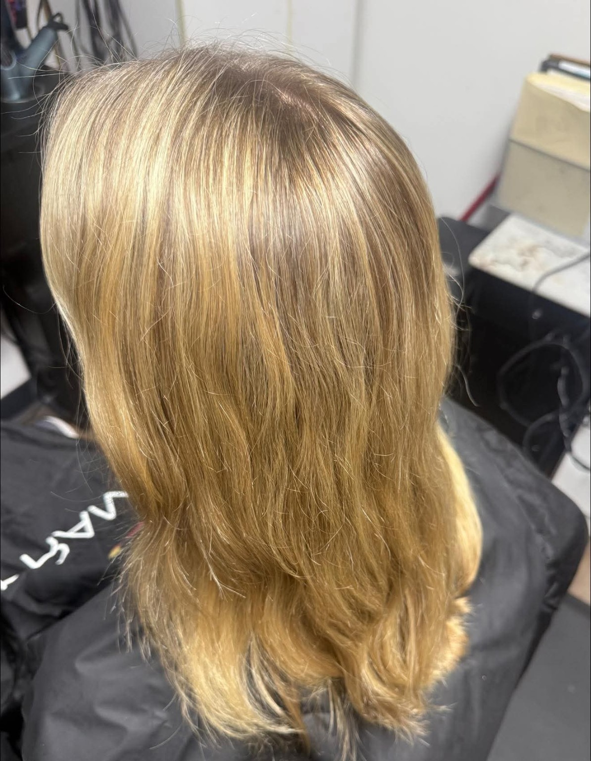Golden blonde dimension before